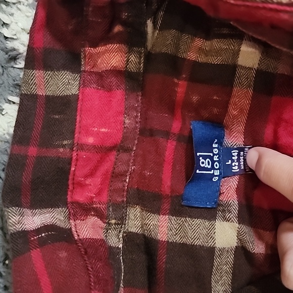 oversized flannel button down - Picture 2 of 3